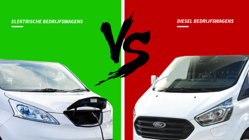 elektrische bedrijfswagens vs. diesel bedrijfswagens